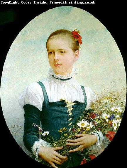 Lefebvre, Jules Joseph Portrait of Edna Barger of Connecticut